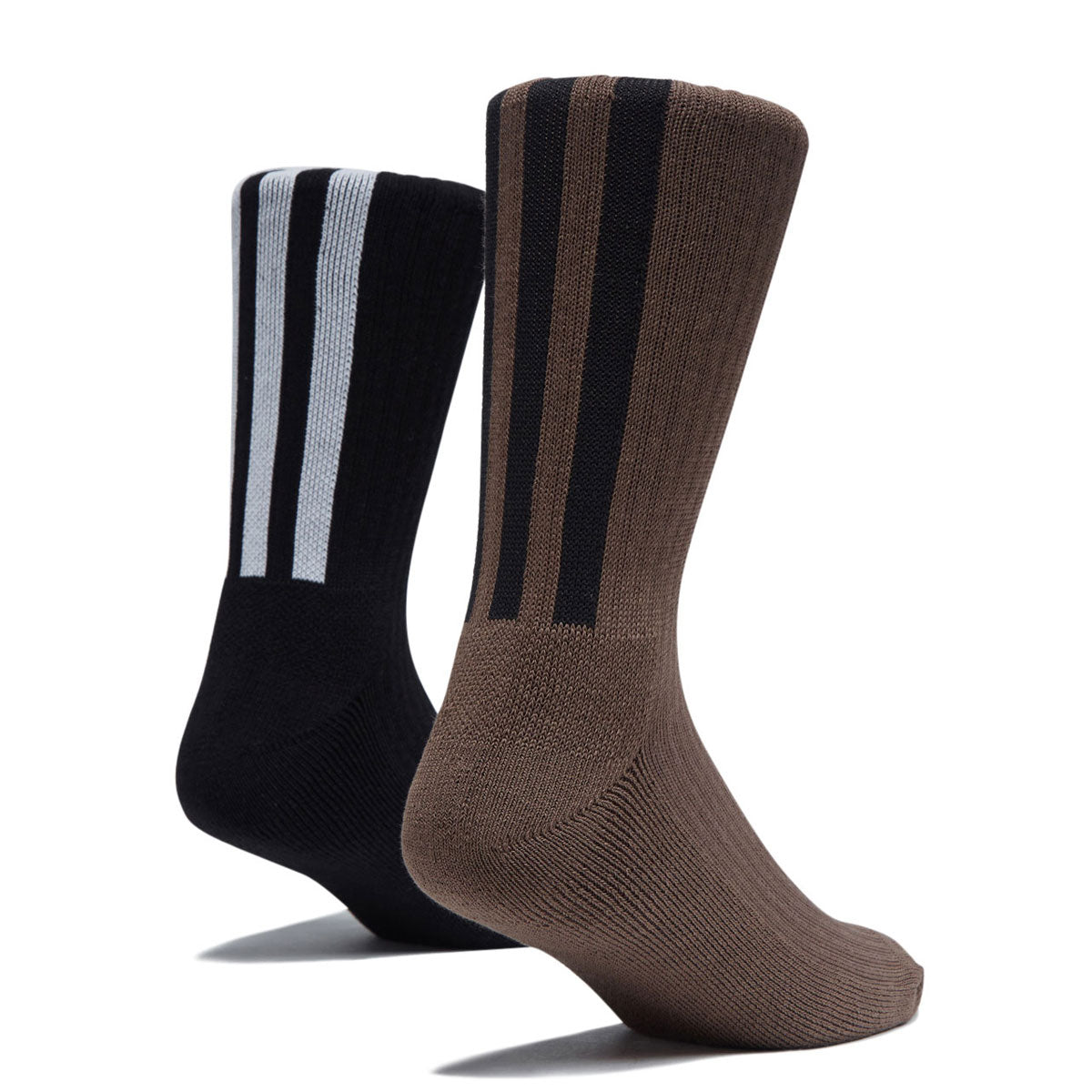 Adidas Skate Stripe 2 Pack Of Socks - Earth Strata/Black image 2