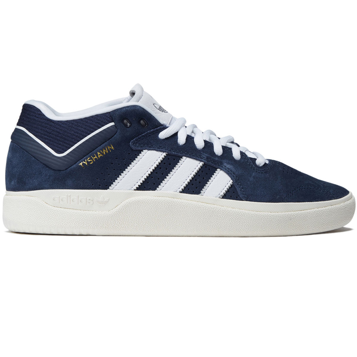 Adidas Tyshawn Shoes - Collegiate Navy/Ftwr White/Chalk White image 1