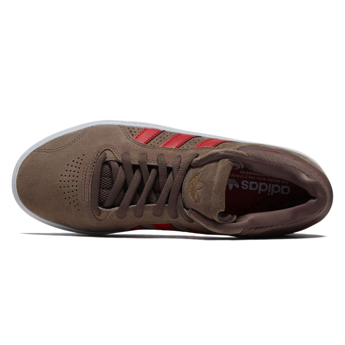 Adidas Tyshawn Shoes - Earth Strata/Collegiate Red/Ftwr White image 3