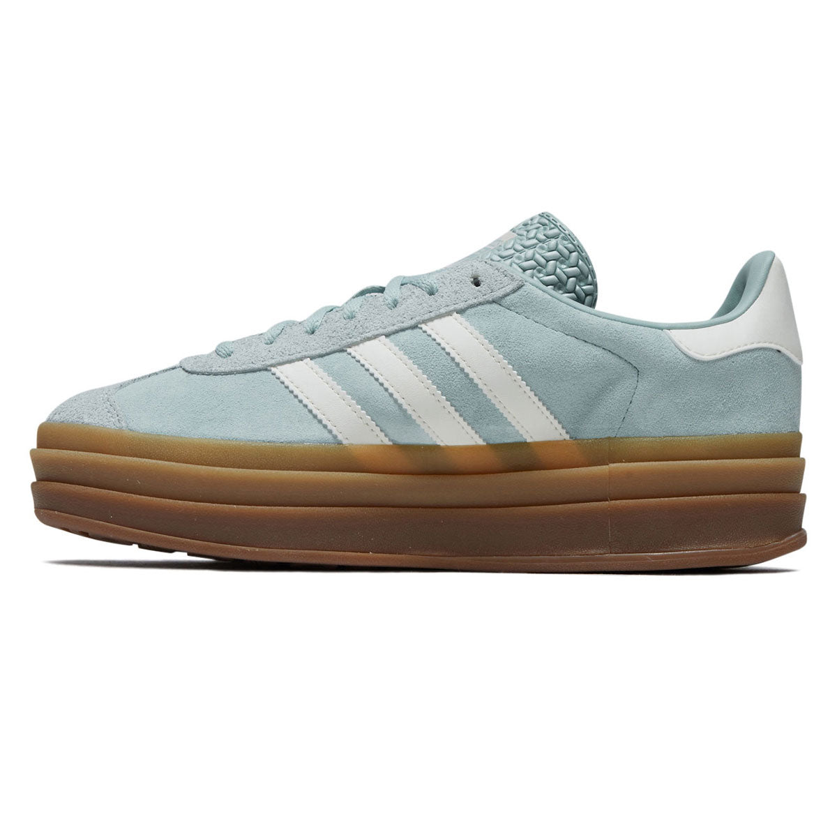 Adidas Womens Gazelle Bold Shoes - Ash Green/Off White/Gum image 2