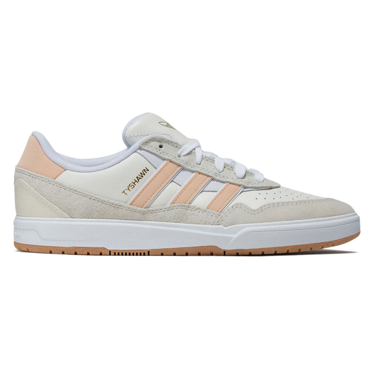 Adidas Tyshawn II Shoes - Wonder White/Powder Coral/Off White image 1