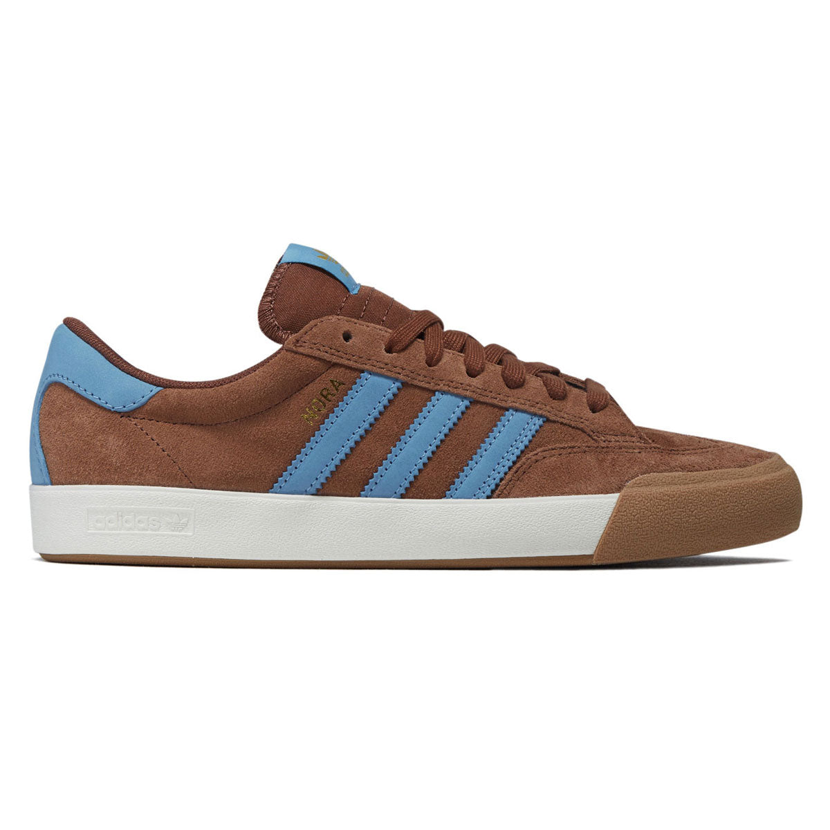 Adidas Nora Shoes - Preloved Brown/Light Blue/Gum image 1