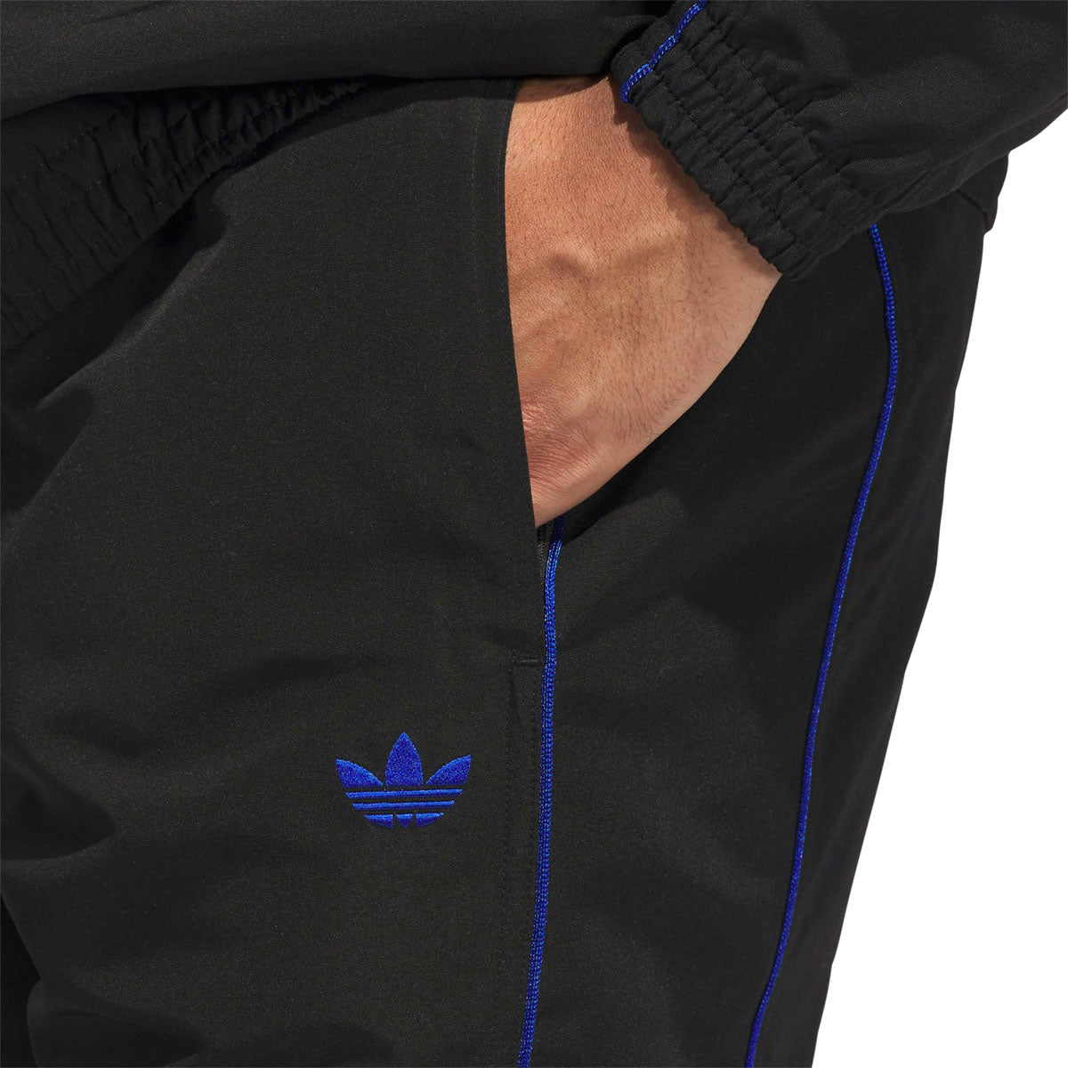 Adidas Skate Gazelle Premiere Track Pants - Black/White/Royal Blue image 5