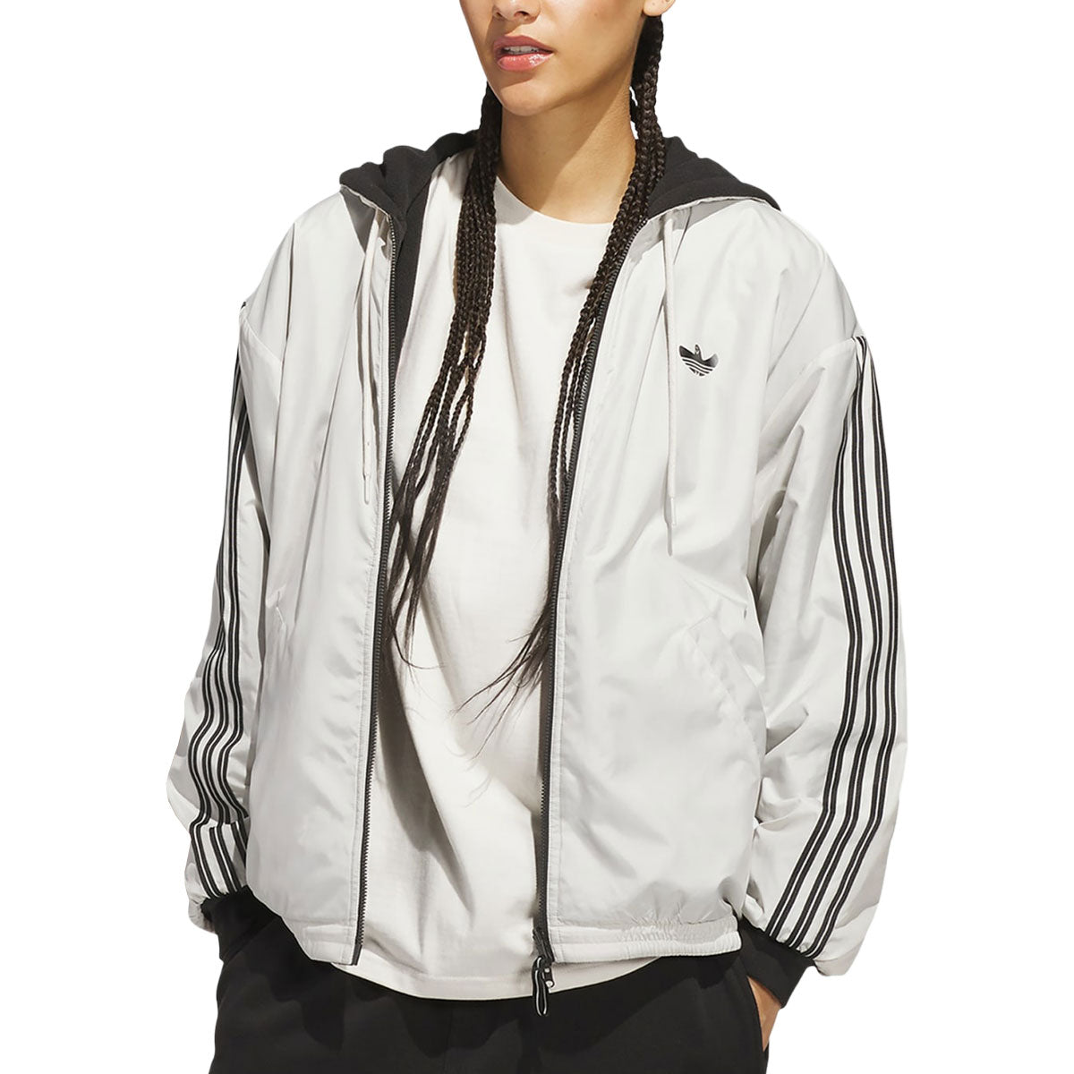 Adidas Shmoofoil Reversible Warmup Jacket - Aluminum/Black image 2