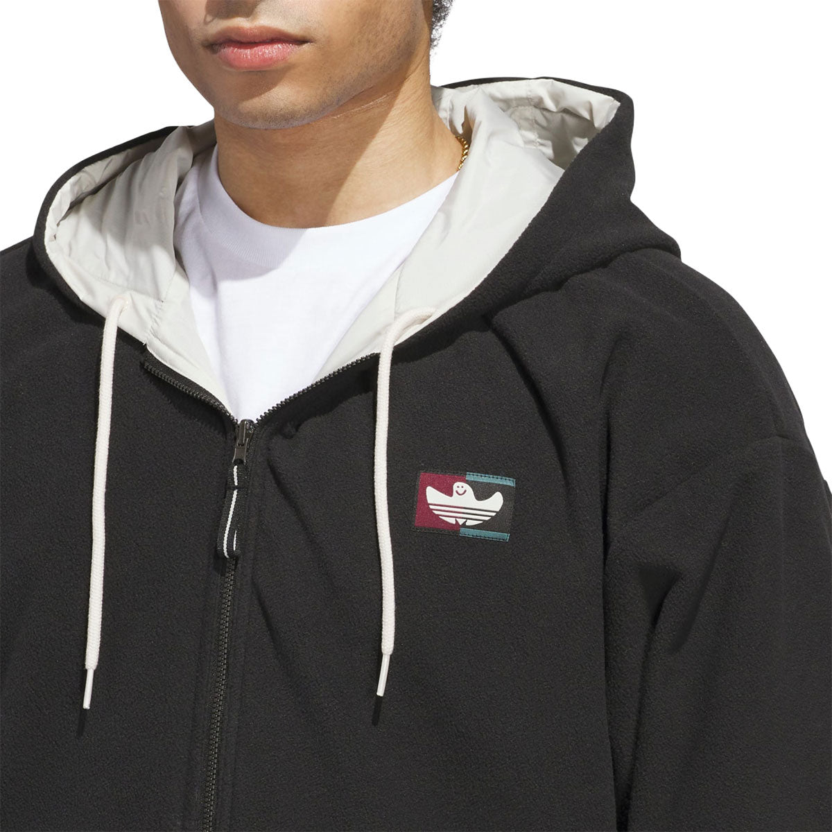 Adidas Shmoofoil Reversible Warmup Jacket - Aluminum/Black image 4