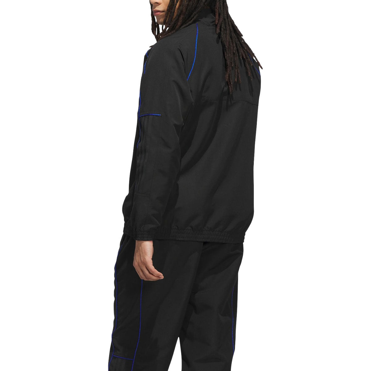 Adidas Skate Gazelle Premiere Track Jacket - Black/White/Royal Blue image 4