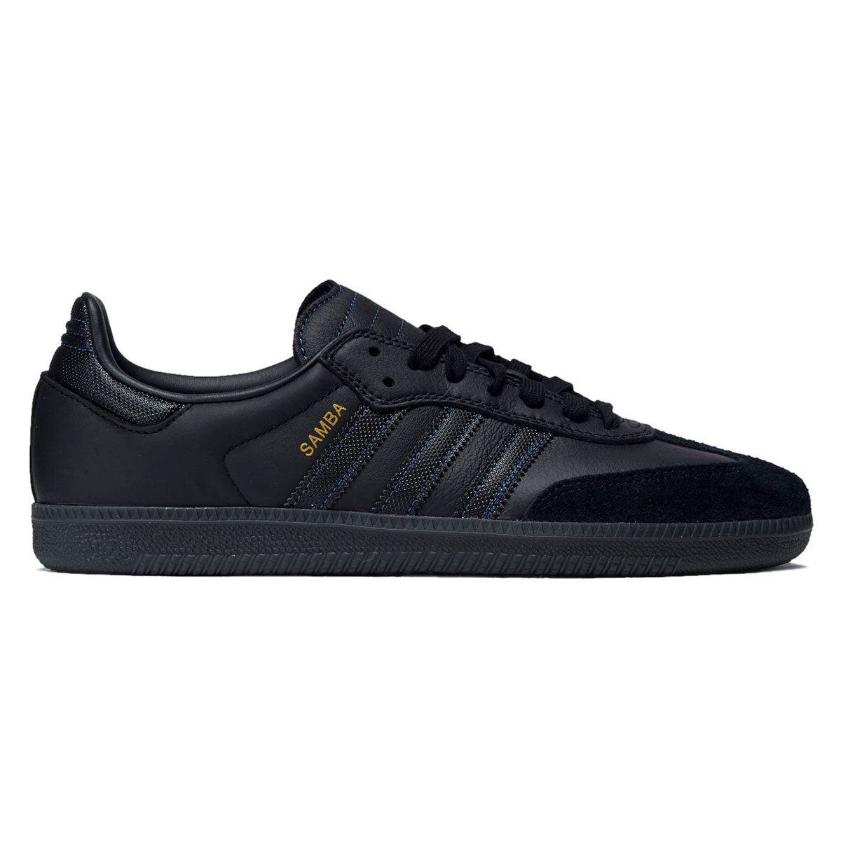 Adidas Samba ADV Shoes - Core Black/Core Black/Royal Blue image 1