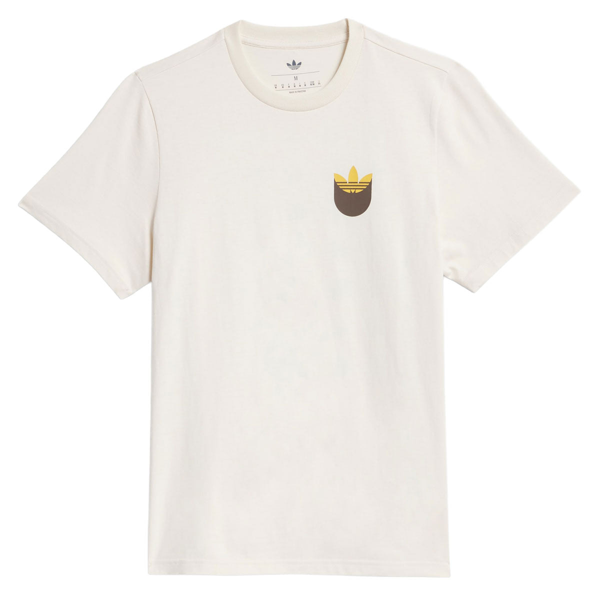 Adidas Skate Trefoil Shadow T-Shirt - Wonder White/Rust Orange image 1