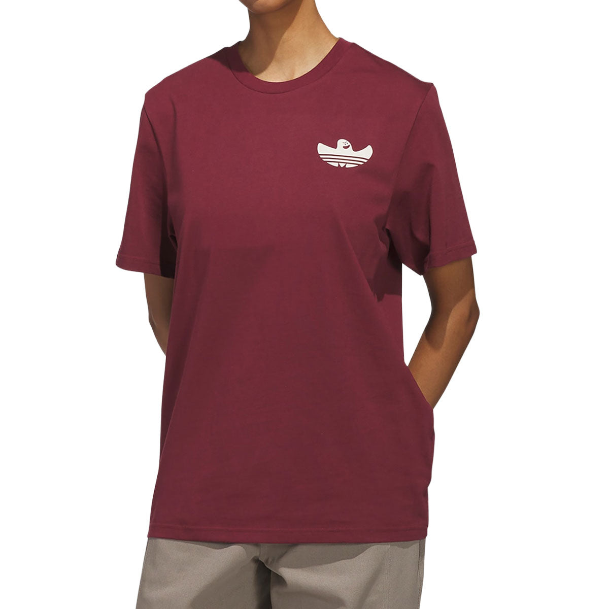 Adidas Shmoofoil Gonz Speedy T-Shirt - Shadow Red/Aluminum image 3