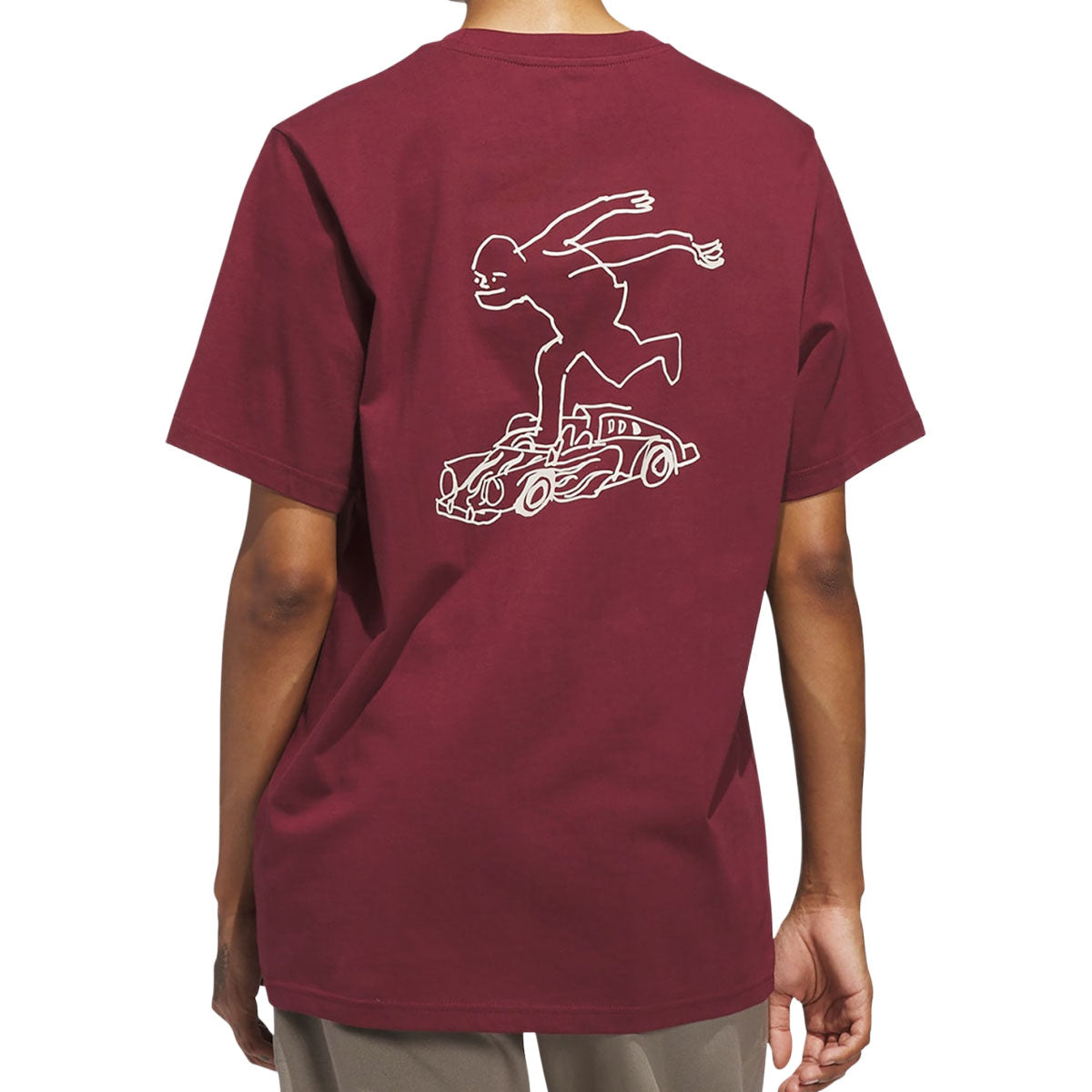 Adidas Shmoofoil Gonz Speedy T-Shirt - Shadow Red/Aluminum image 4