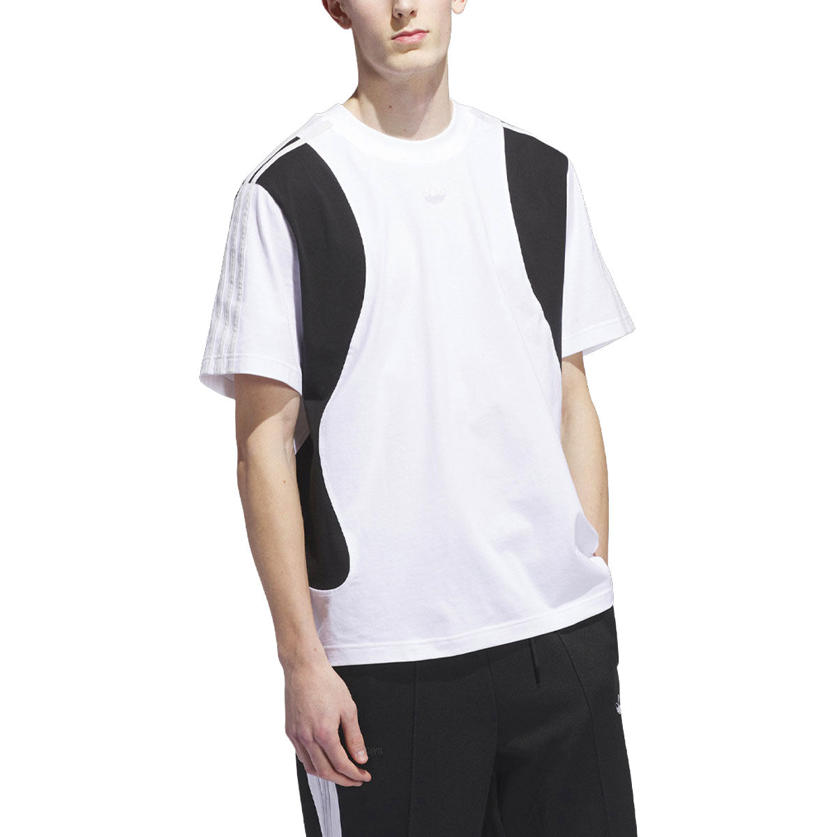Adidas Tyshawn T-Shirt - White/Black image 3
