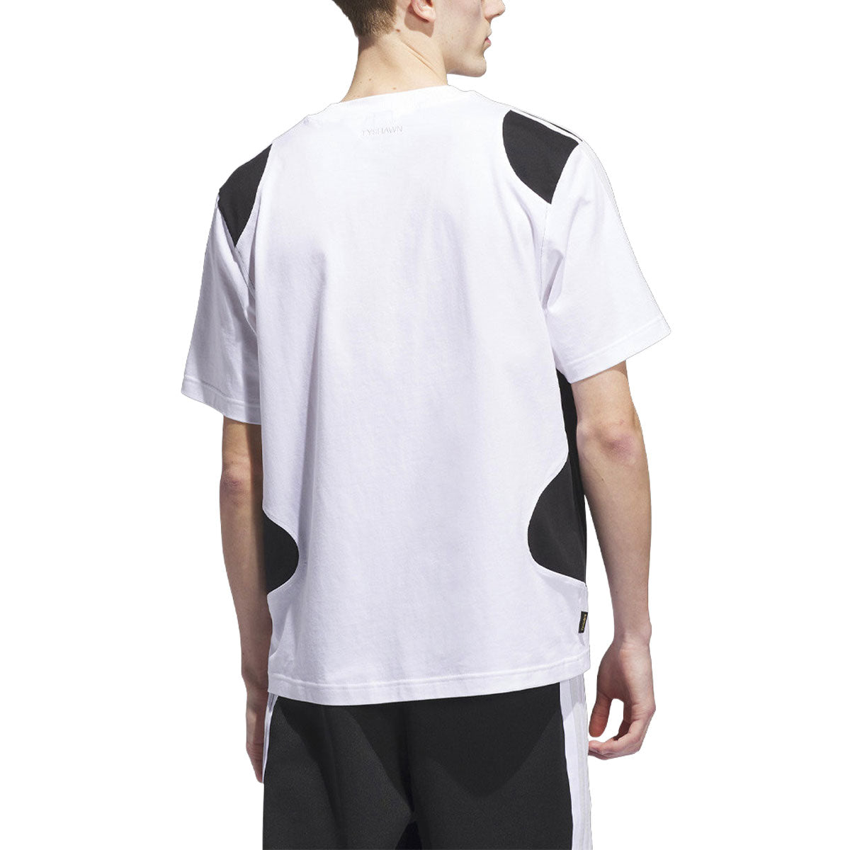 Adidas Tyshawn T-Shirt - White/Black image 4