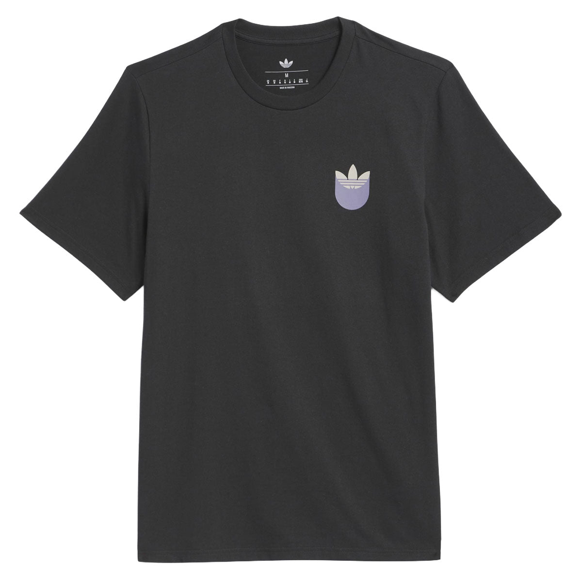 Adidas Skate Trefoil Shadow T-Shirt - Black/Olive Strata image 1