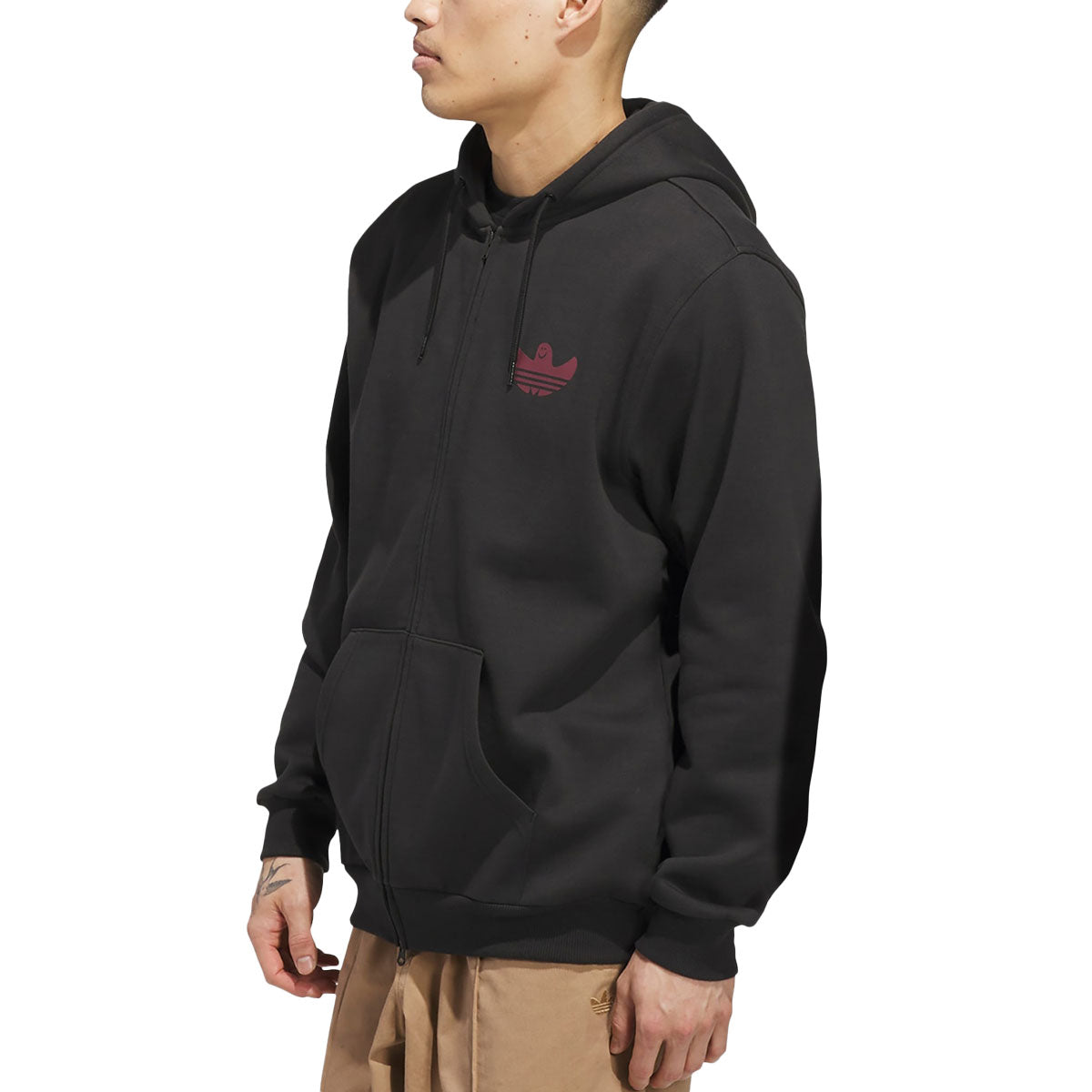 Adidas Shmangry Graphic Zip Up Hoodie - Black/Shadow Red image 2
