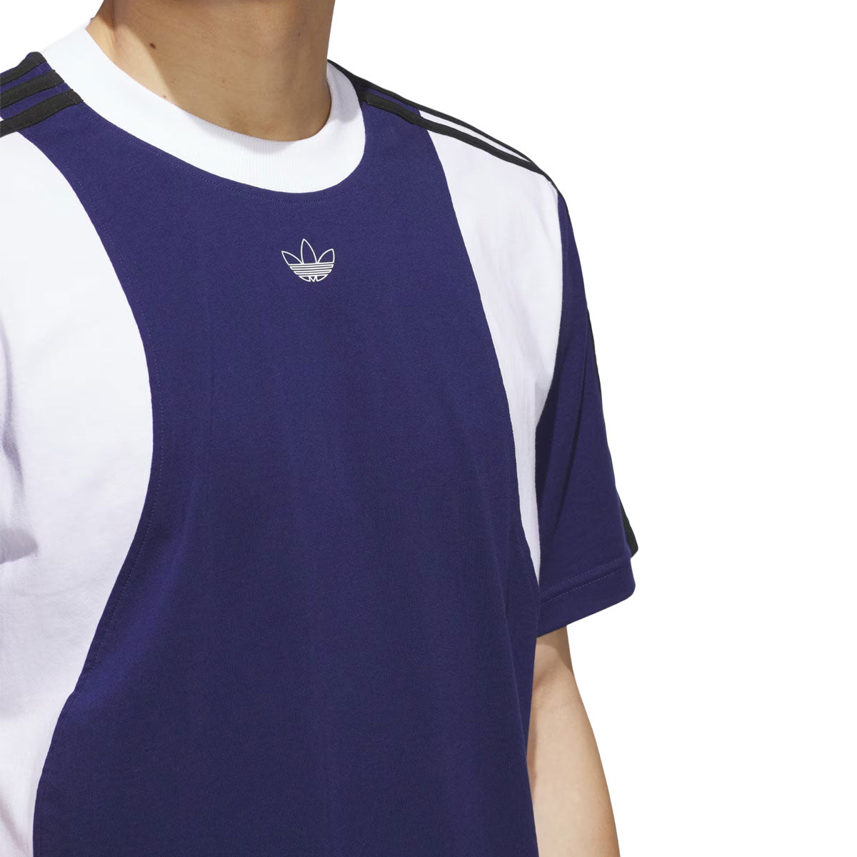 Adidas Tyshawn T-Shirt - Dark Blue/White/Black image 5