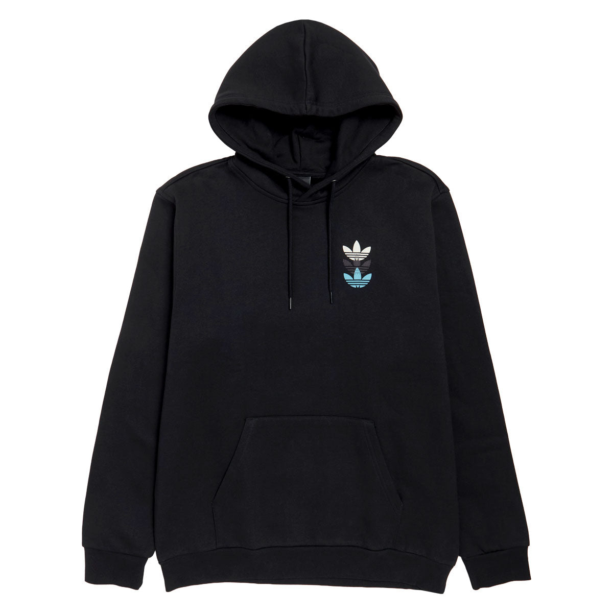 Adidas Triple Trefoil Hoodie - Black/Preloved Blue image 1