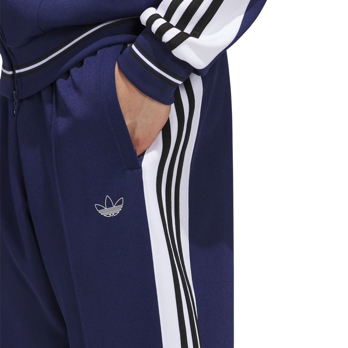 Adidas Tyshawn Track Pants - Dark Blue/White/Black image 4
