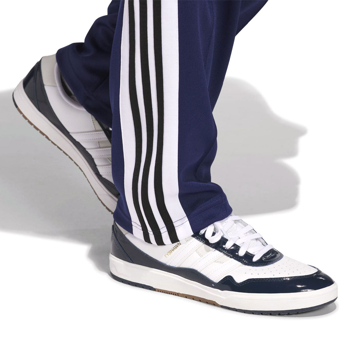 Adidas Tyshawn Track Pants - Dark Blue/White/Black image 5