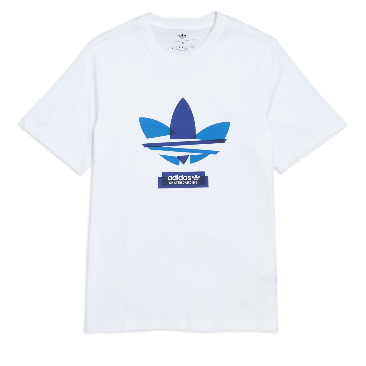 Adidas Trefoil T-Shirt - White/Royal Blue image 1