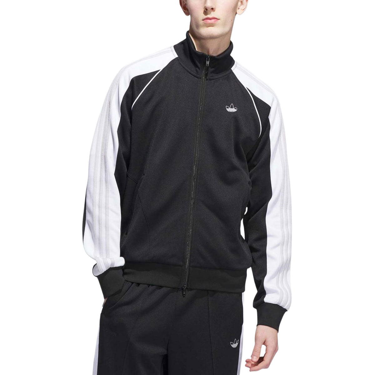 Adidas Tyshawn Track Jacket - Black/White/Dash Grey image 1