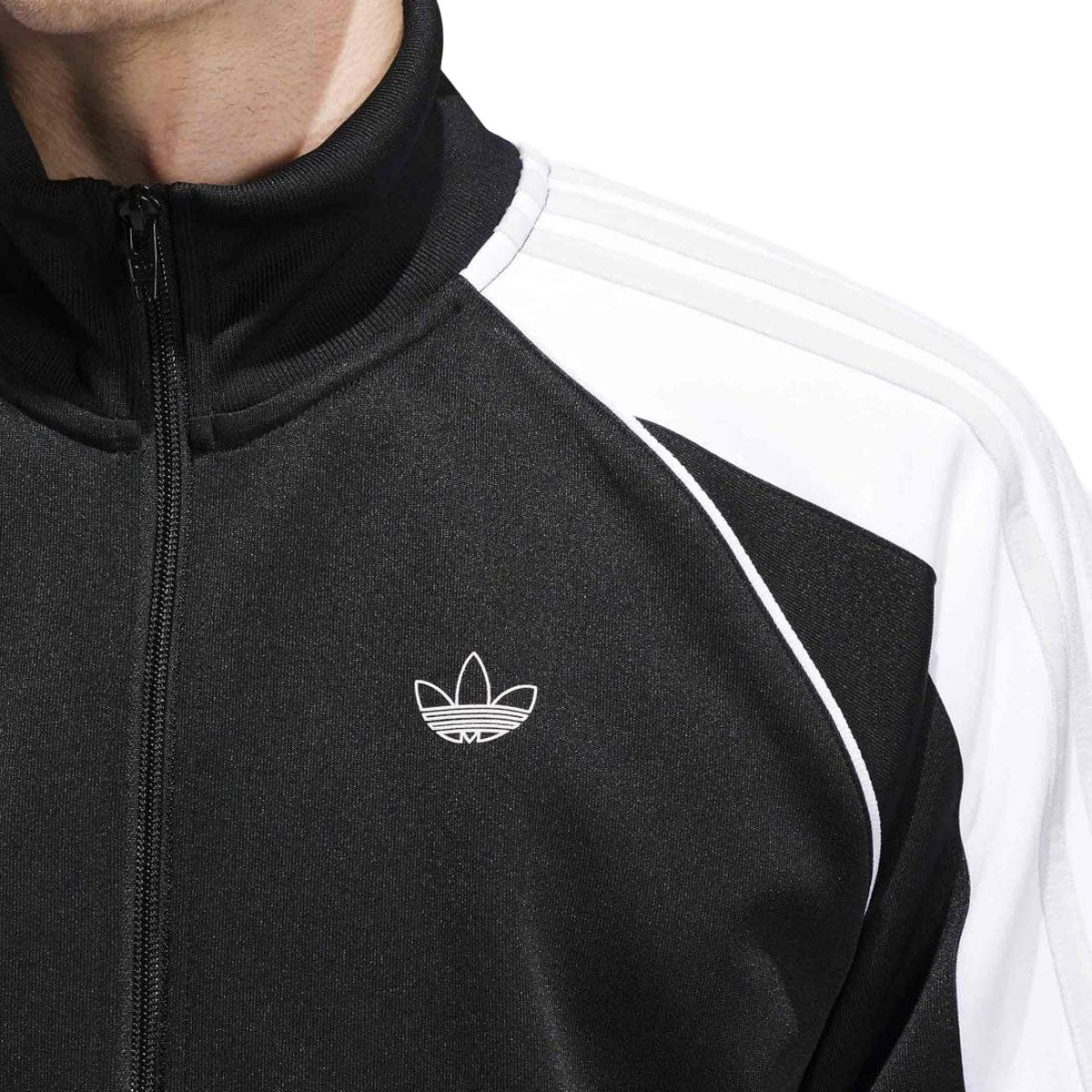 Adidas Tyshawn Track Jacket - Black/White/Dash Grey image 3