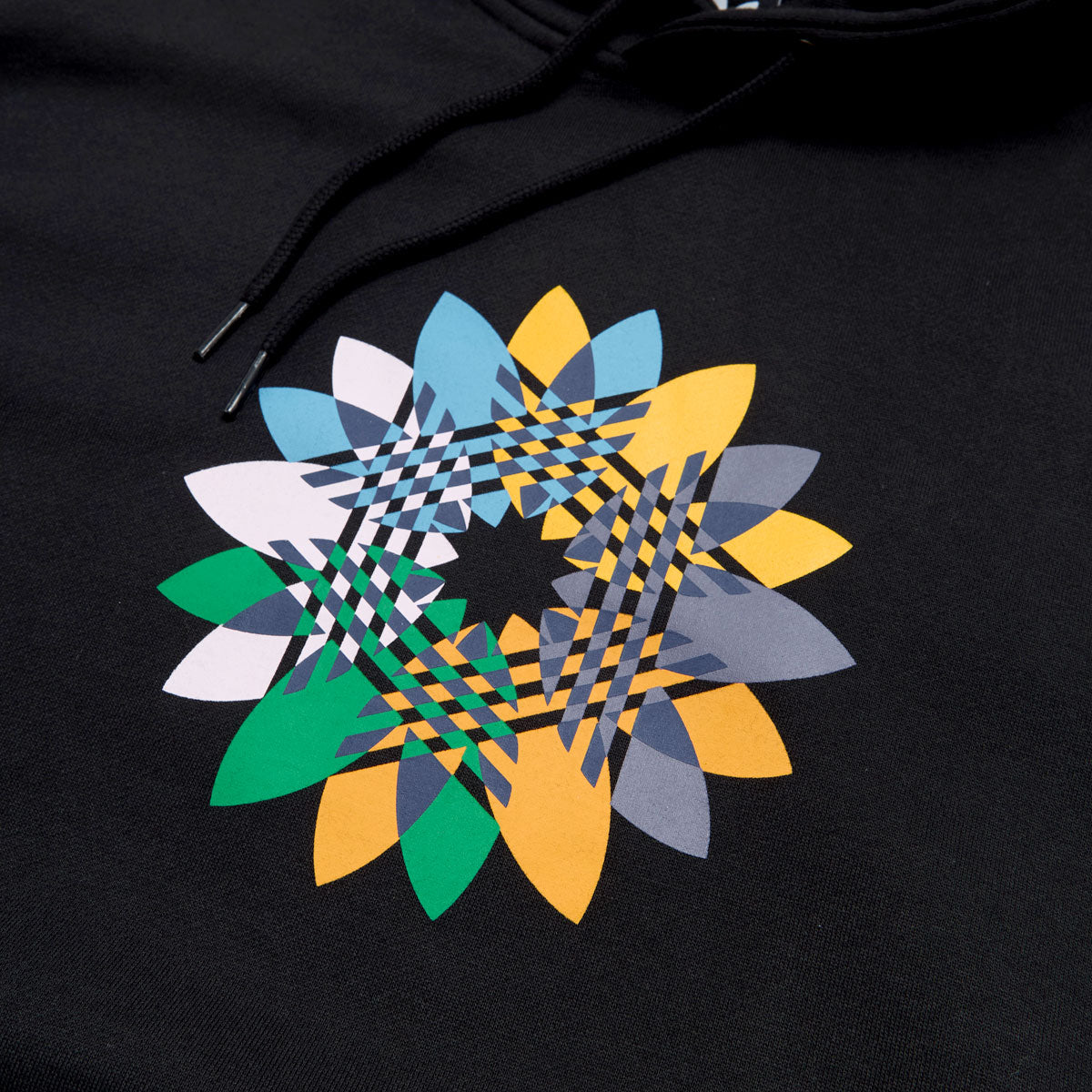 Adidas Pinwheel Trefoil Hoodie - Black/Crew Yellow image 2