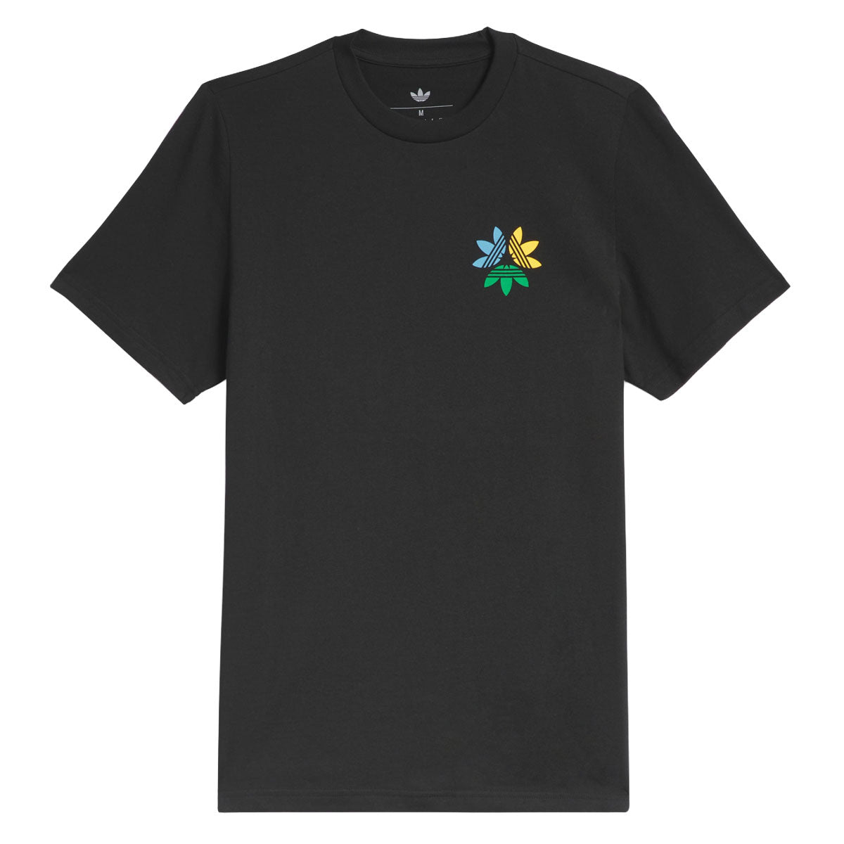 Adidas Pinwheel Trefoil T-Shirt - Black/Crew Yellow image 1