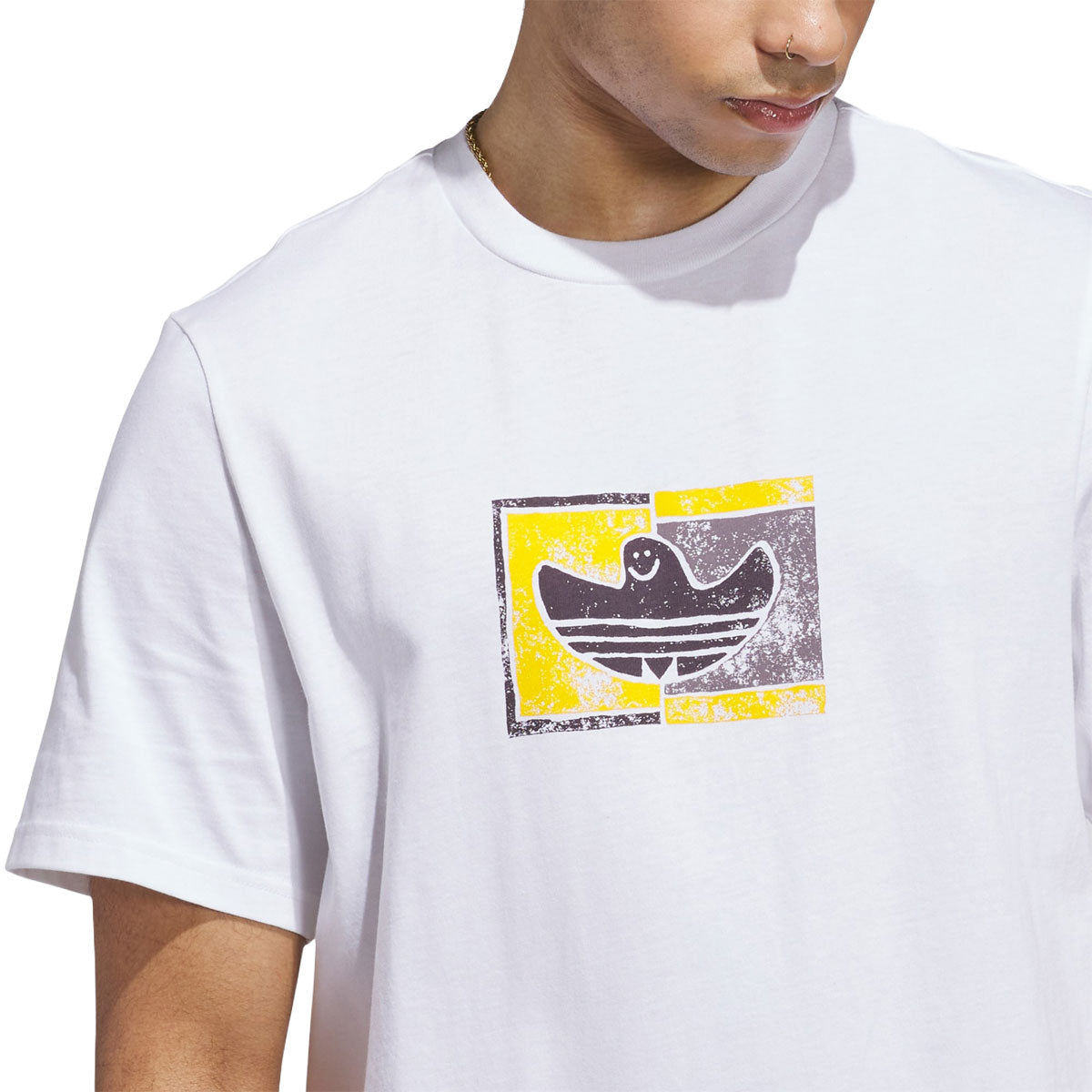 Adidas Shmoohaus T-Shirt - White/Aurora Black image 4