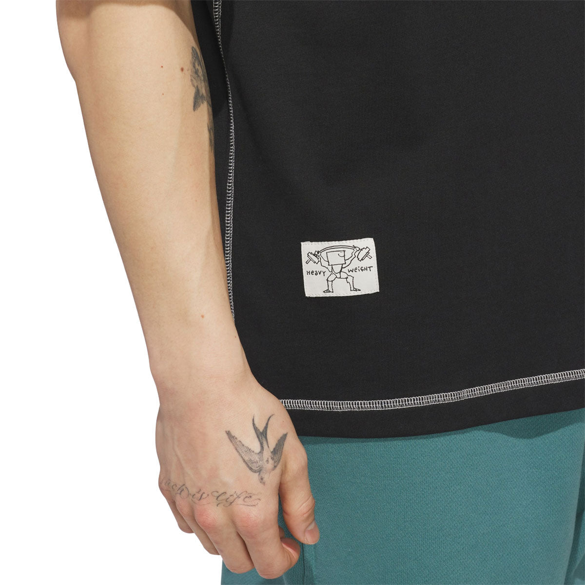 Adidas Shmoofoil Heavyweight T-Shirt - Black image 5