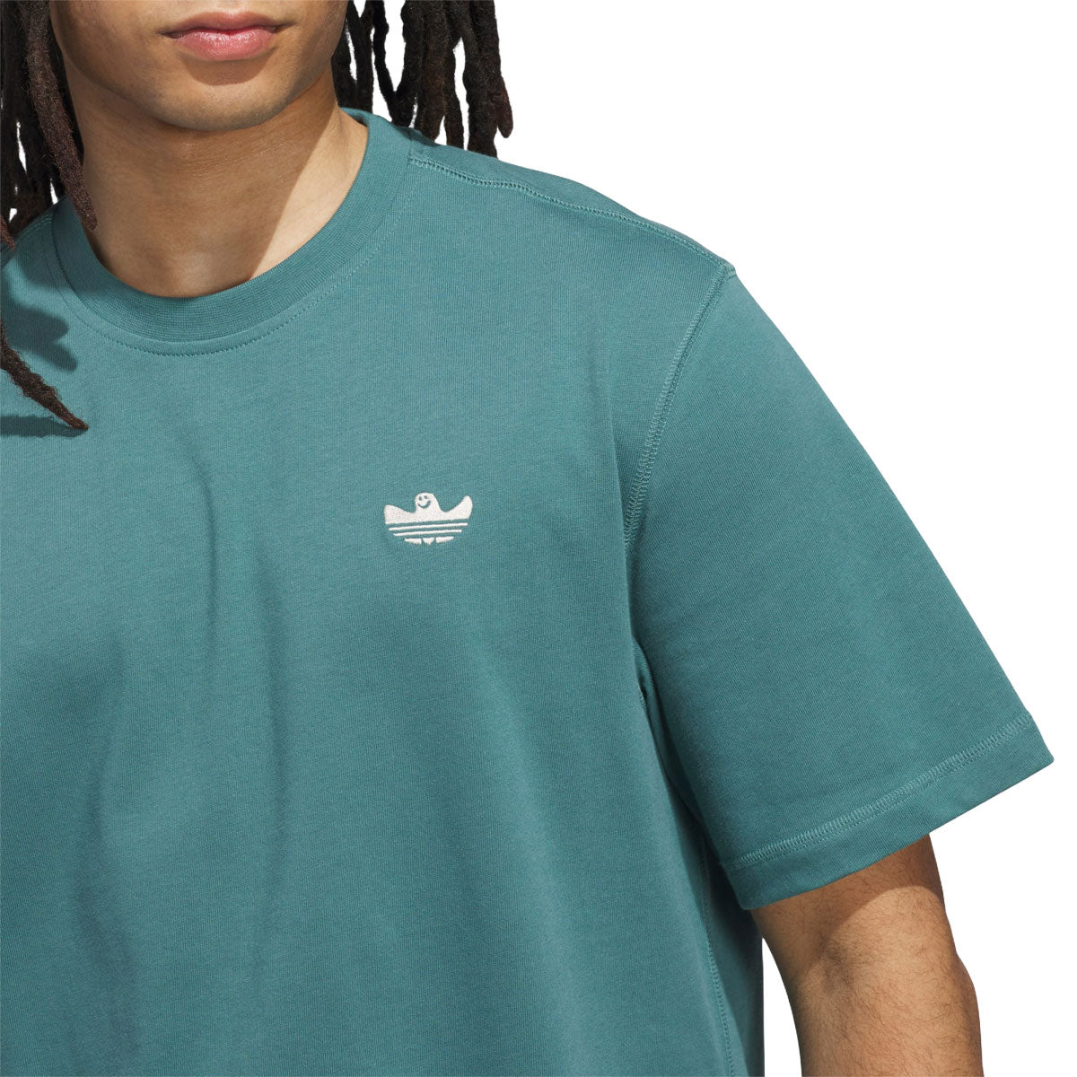 Adidas Shmoofoil Heavyweight T-Shirt - Preloved Teal image 4