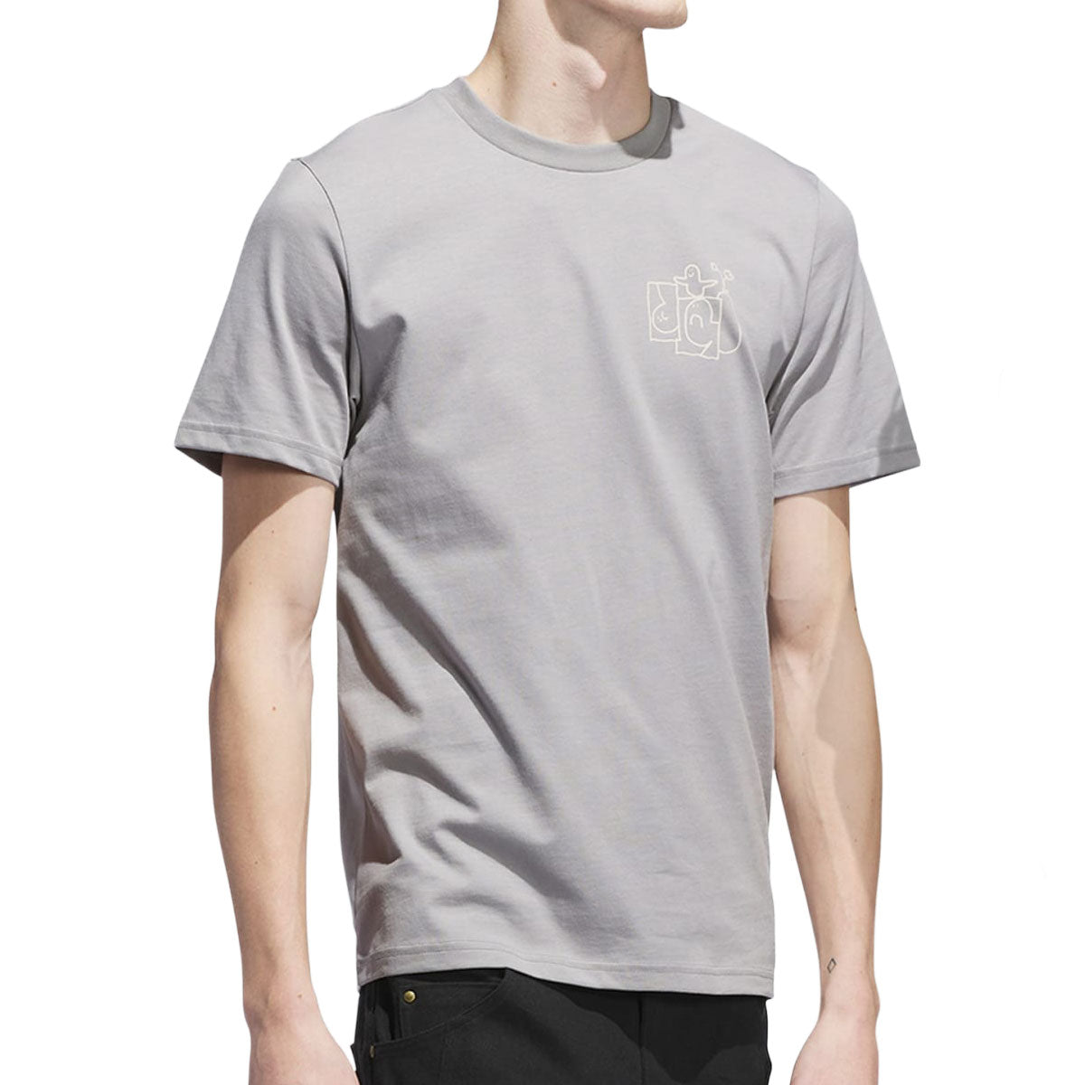 Adidas Shmoofoil Stairs T-Shirt - Medium Grey/Aluminum image 3