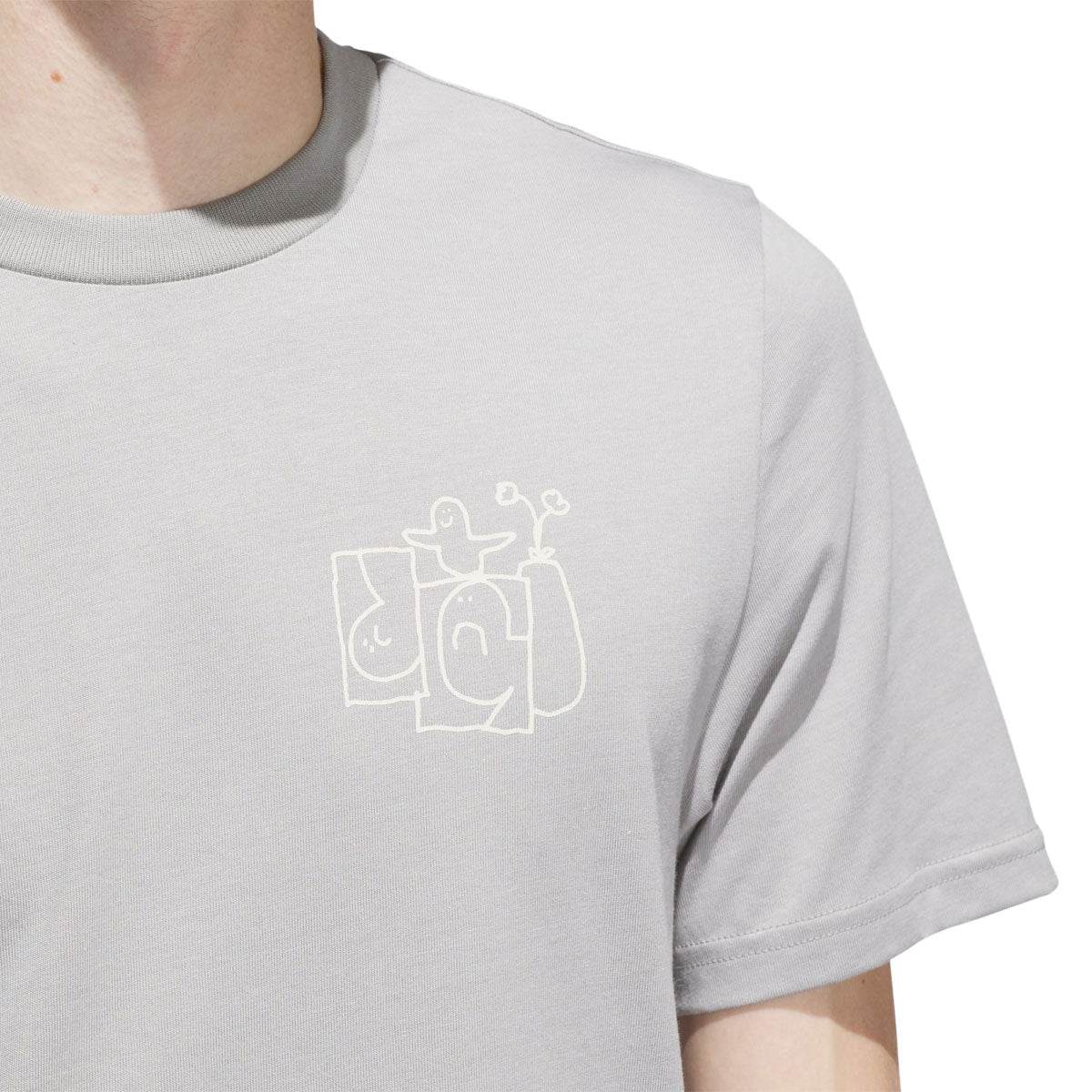 Adidas Shmoofoil Stairs T-Shirt - Medium Grey/Aluminum image 5