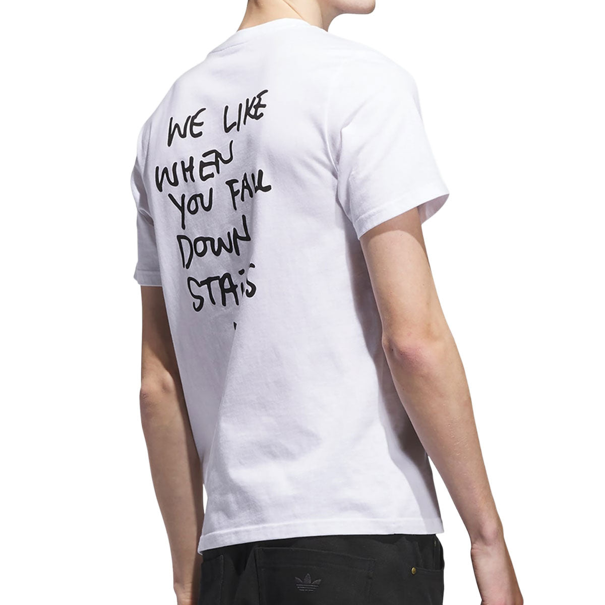 Adidas Shmoofoil Stairs T-Shirt - White/Black image 4