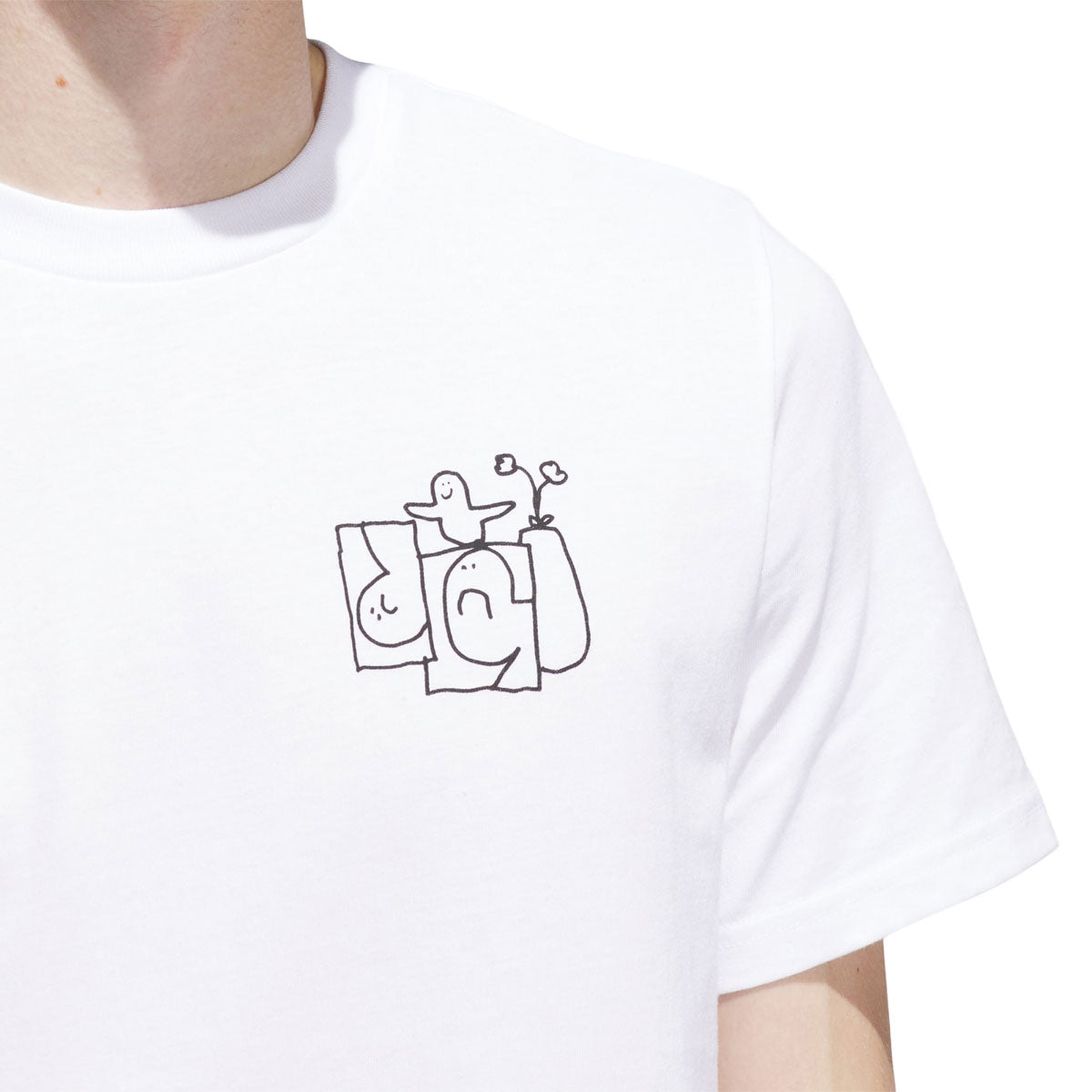 Adidas Shmoofoil Stairs T-Shirt - White/Black image 5