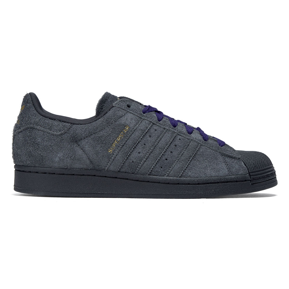 Adidas Superstar ADV Shoes - Carbon/Carbon/Purple image 1