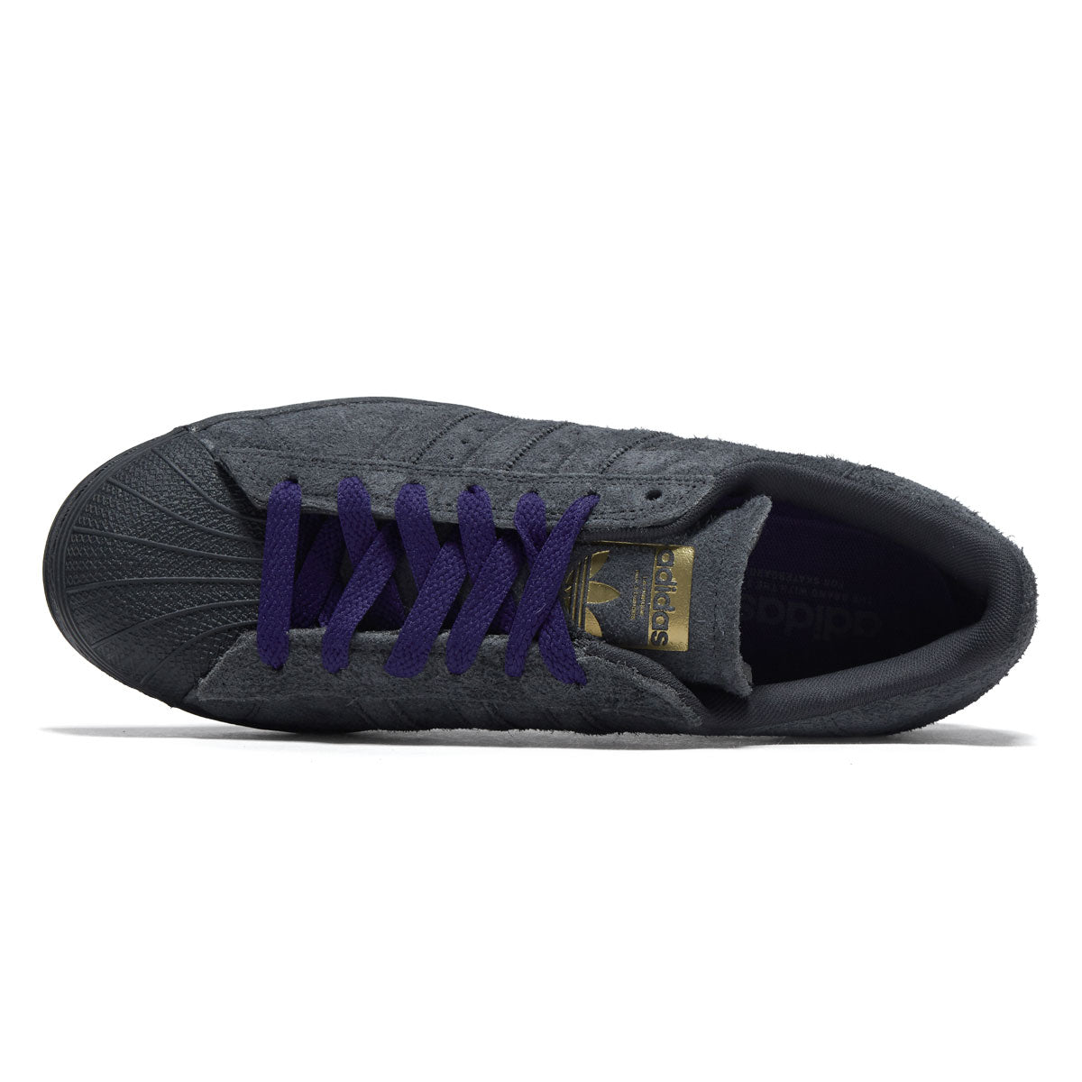 Adidas Superstar ADV Shoes - Carbon/Carbon/Purple image 3
