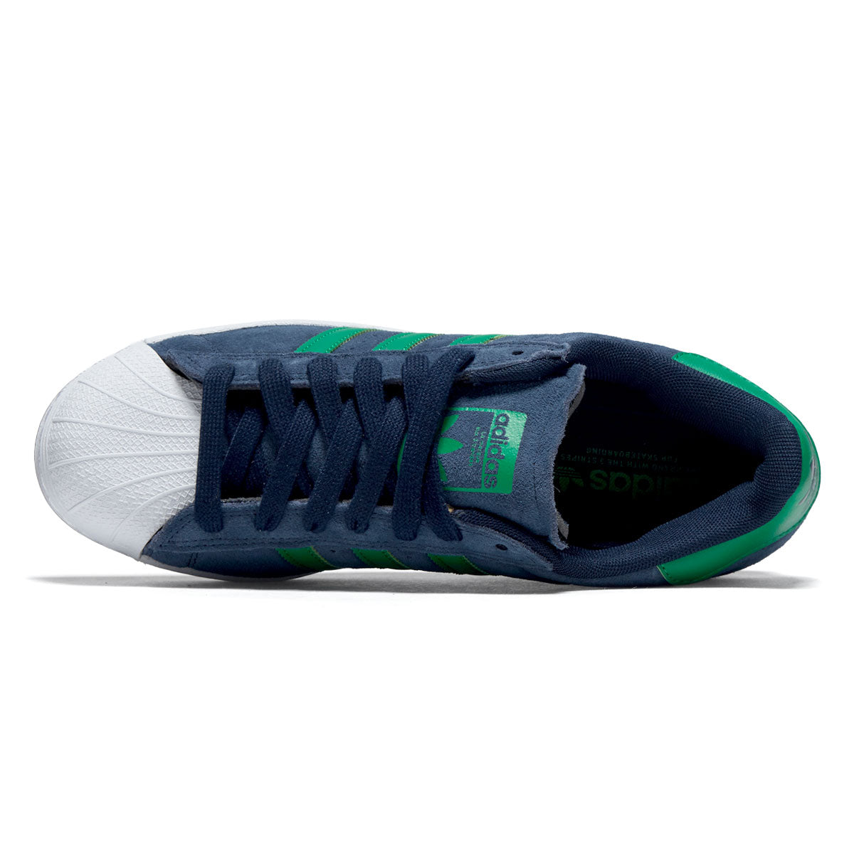 Adidas Superstar ADV Shoes - Collegiate Navy/Green/Ftwr White image 3