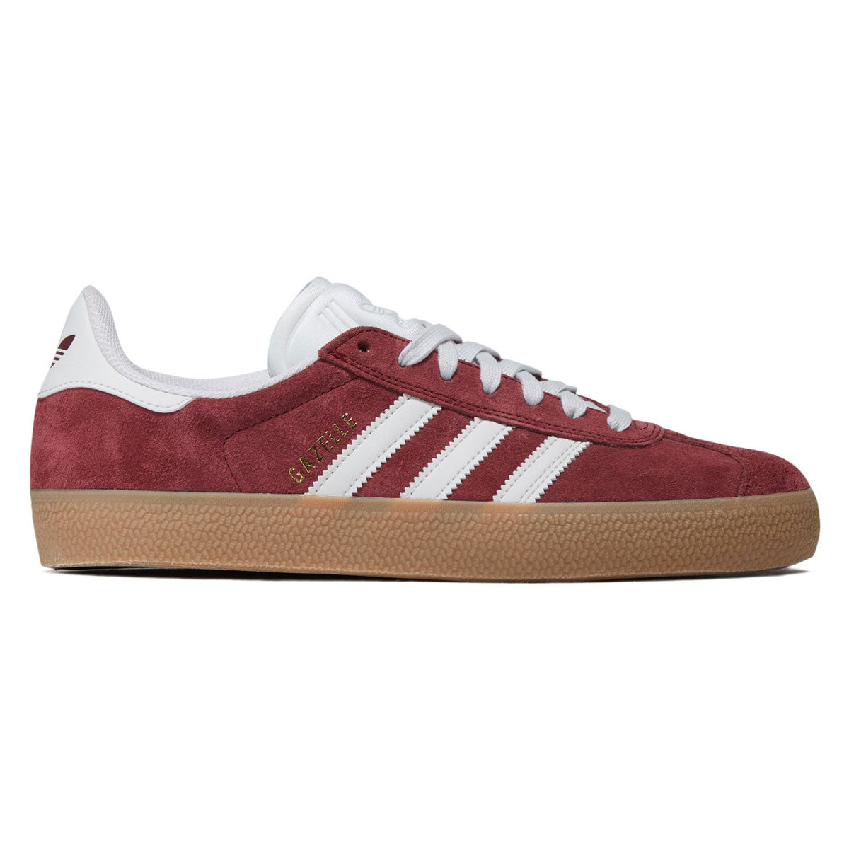 Adidas Gazelle ADV Shoes - Shadow Red/Crystal White/Gold Metallic image 1