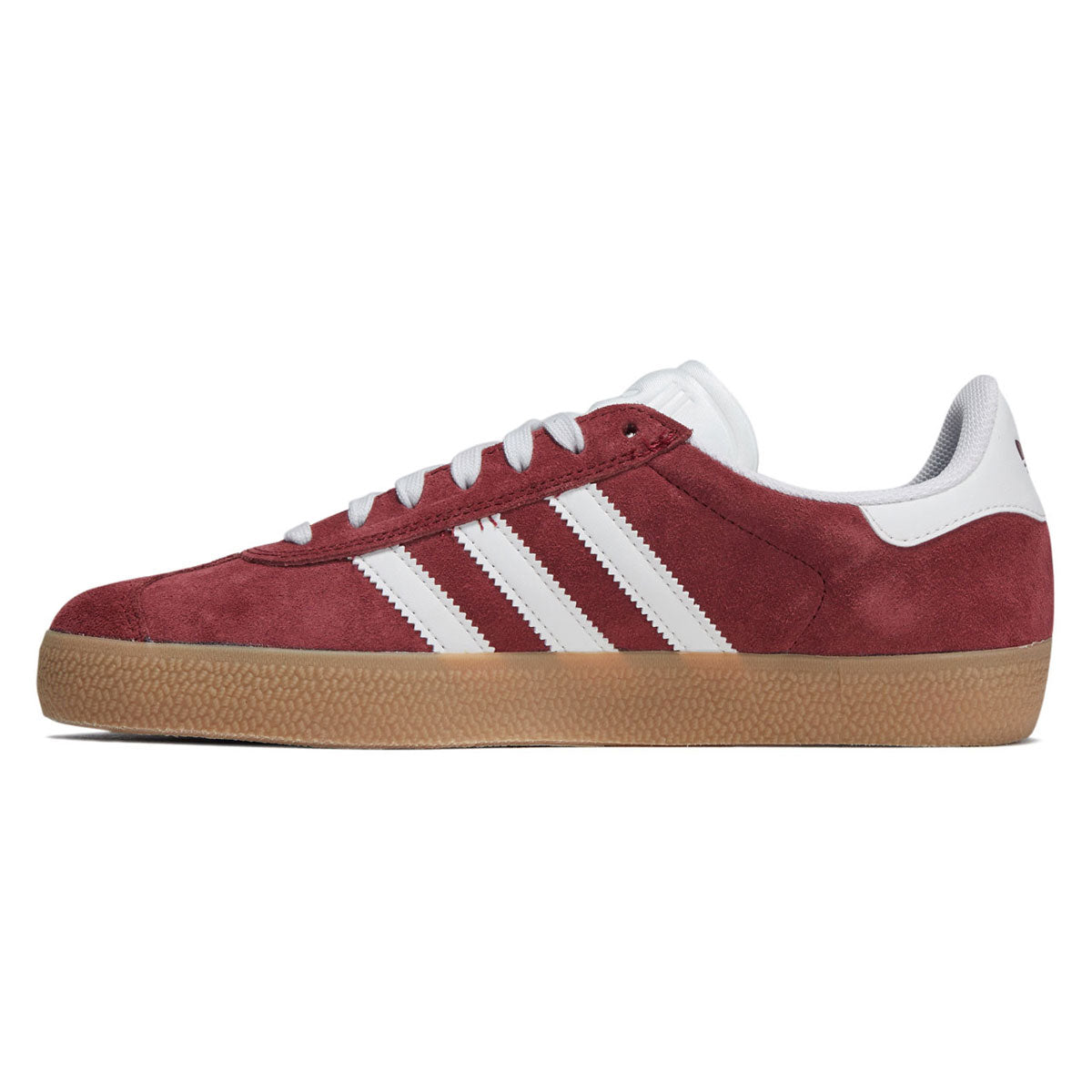 Adidas Gazelle ADV Shoes - Shadow Red/Crystal White/Gold Metallic image 2