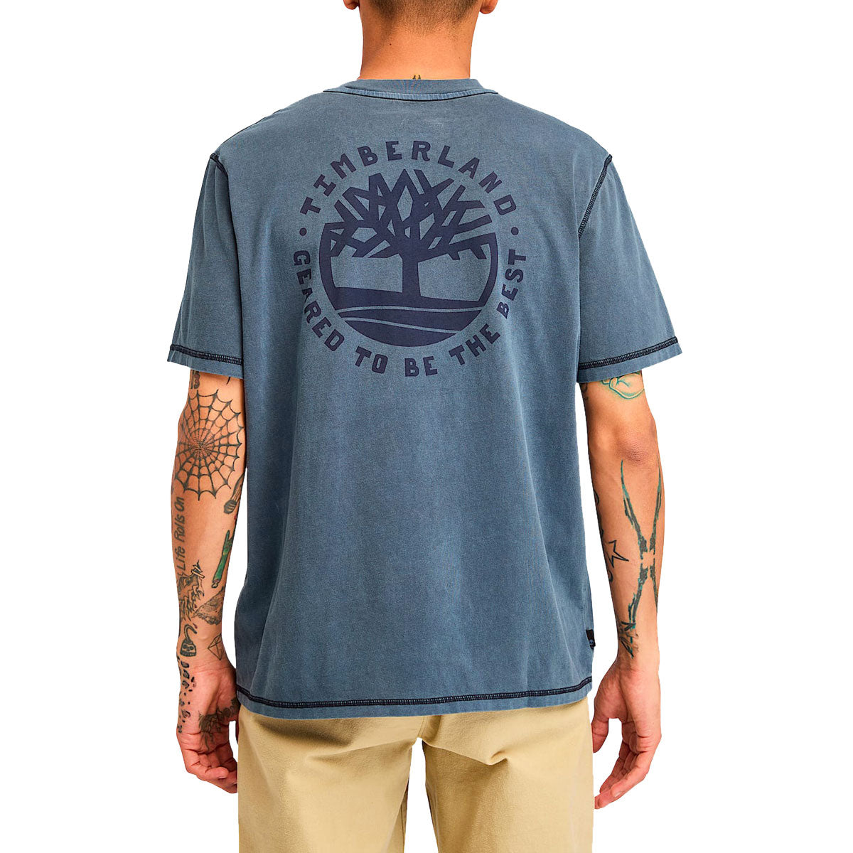 Timberland Garment Dye Back Graphic T-Shirt - Dark Sapphire image 3