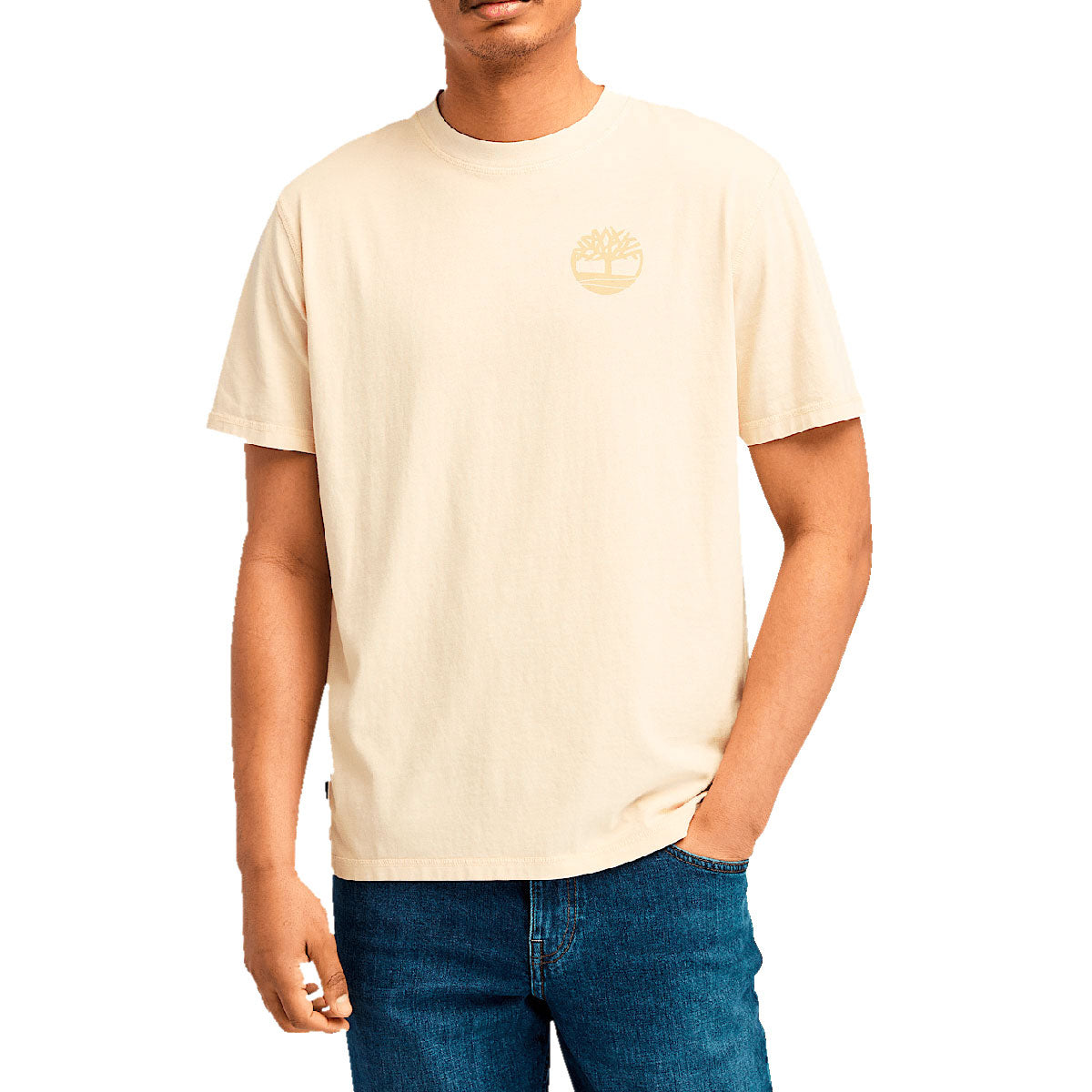 Timberland Garment Dye Back Graphic T-Shirt - Angora image 2