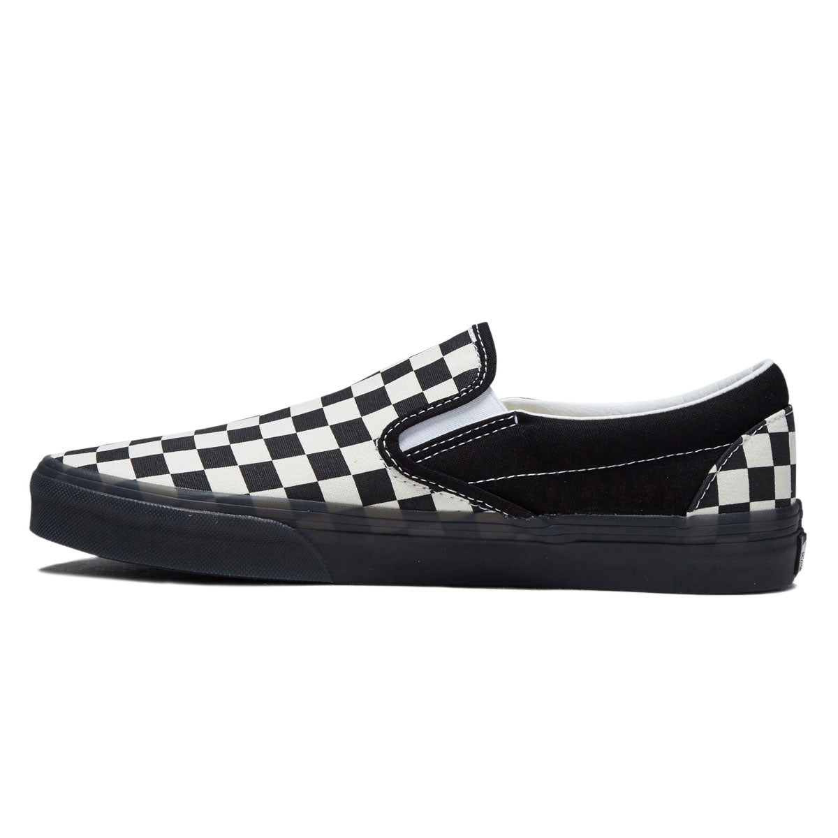 Vans Classic Slip-On Shoes - Checkerboard White/Black image 2