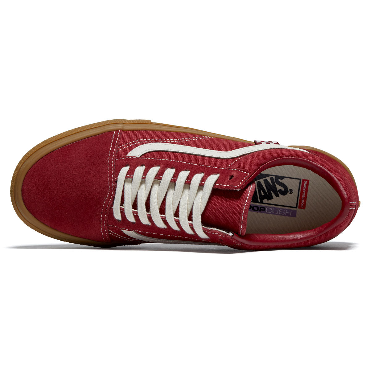 Vans Skate Old Skool Shoes - Red/Gum image 3