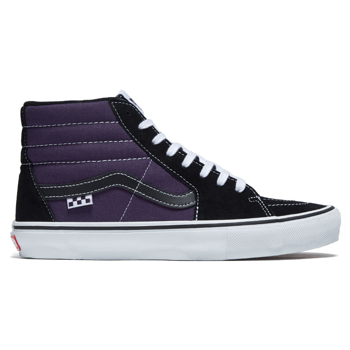 Vans Skate Sk8-Hi Shoes - Purple/Black image 1