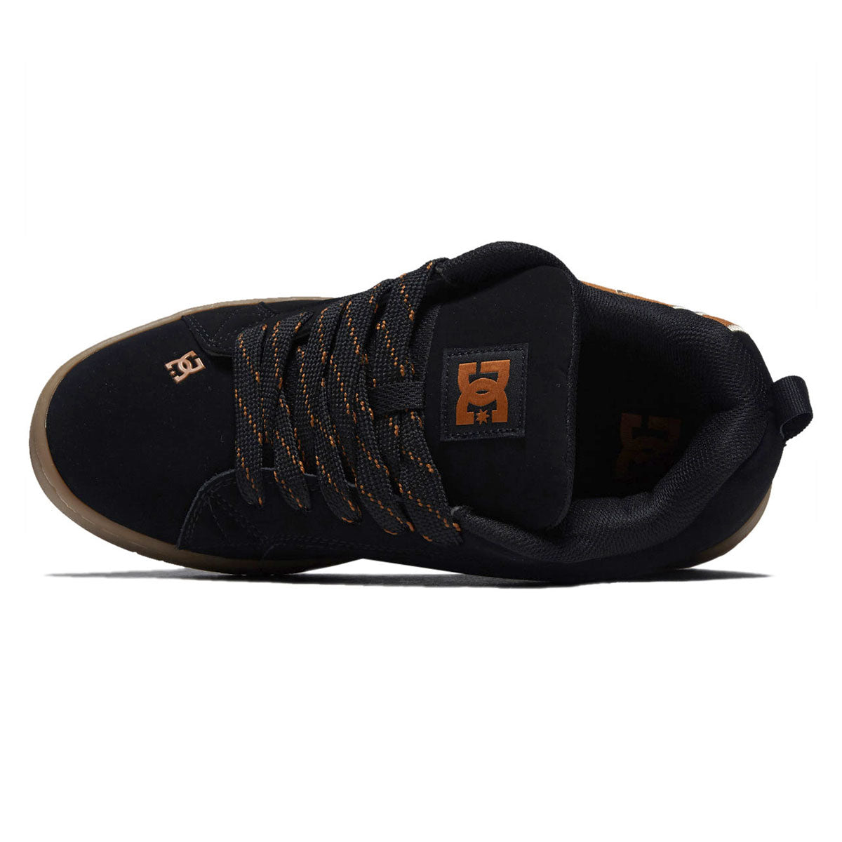 DC Court Graffik Shoes - Dark Brown/Wheat image 3