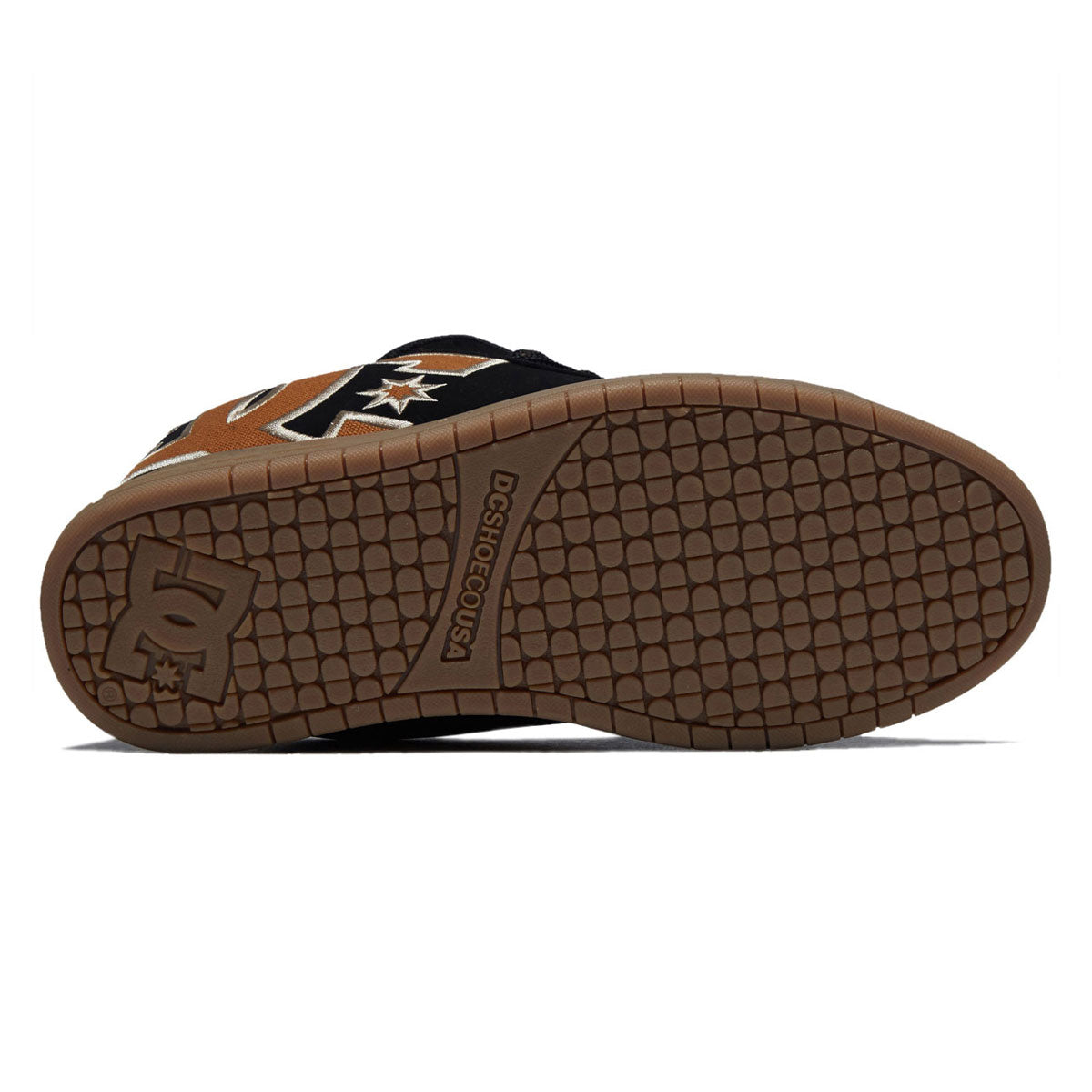 DC Court Graffik Shoes - Dark Brown/Wheat image 4