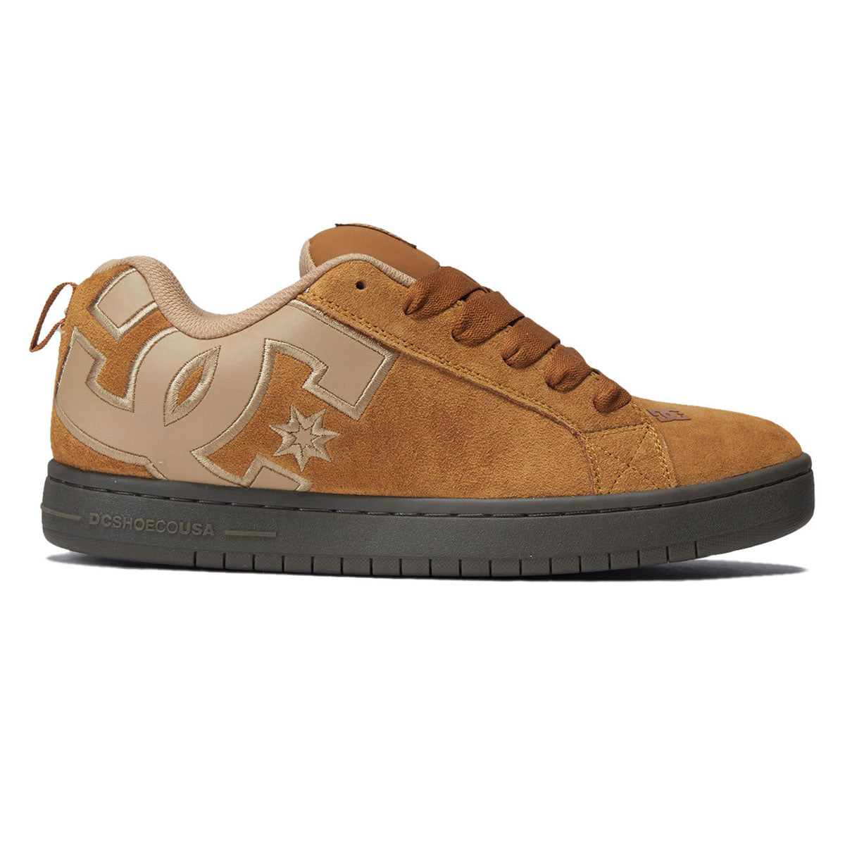 DC Court Graffik SE Shoes - Wheat/Gum image 1