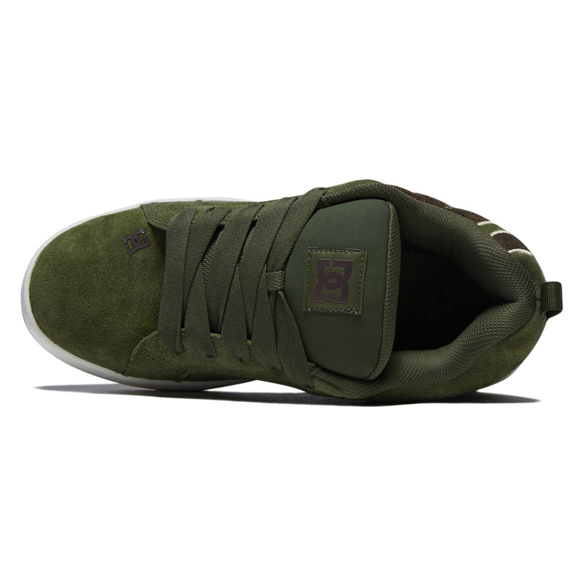 DC Court Graffik SE Shoes - Olive/Dark Green image 3