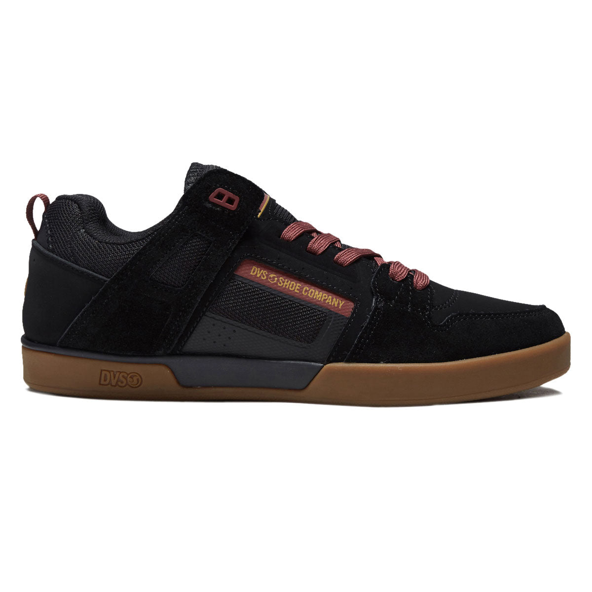 DVS Comanche LT Shoes - Black/Ruby Wine/Gum image 1