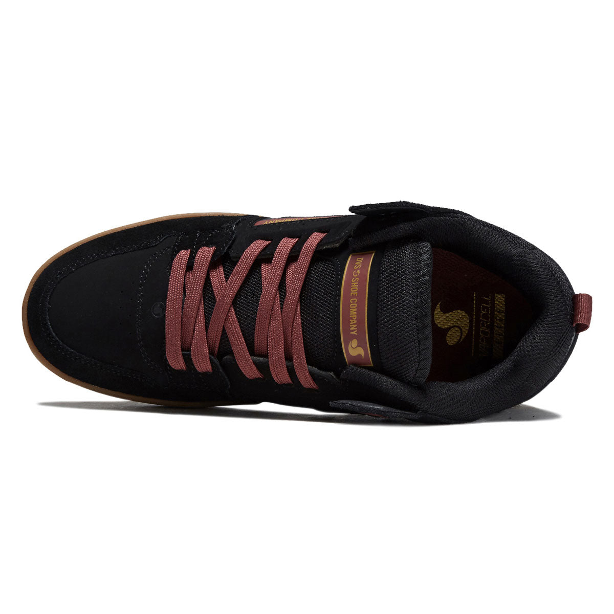 DVS Comanche LT Shoes - Black/Ruby Wine/Gum image 3